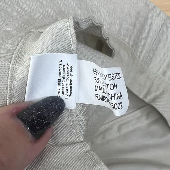 Looney Tunes Vintage 1999 Tweety Bird Embroidered Bucket Hat Khaki OS One Size - Picture 6 of 6